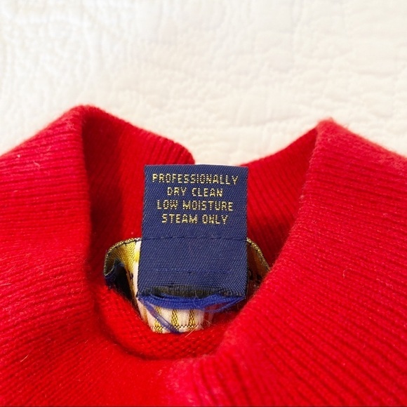Charter Club 100% Cashmere Mock Turtleneck Red Sweater - S - Picture 5 of 9